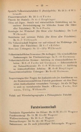 11-12, Forstwissenschaft
