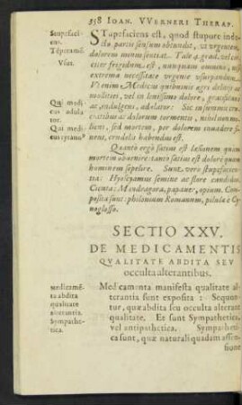 Sectio XXV.