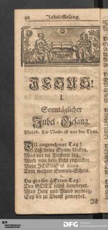 Sonntäglicher Jubel-Gesang.
