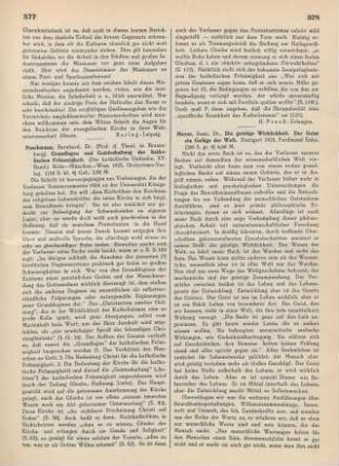 378-379 [Rezension] Meyer, Semi, Die geistige WIrklichkeit