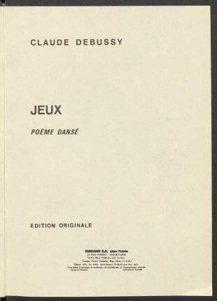 Jeux : Poème dansé