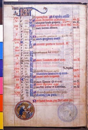 Monat September, Monatsbild: Reben ernten und treten