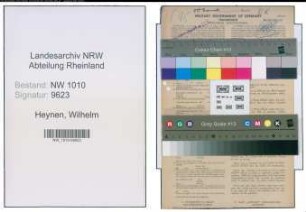 Entnazifizierung Wilhelm Heynen , geb. 30.01.1901 (Beamter)