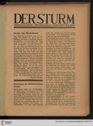 Erziehung der künstlerischen Kräfte