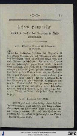 VIII. Hauptstück.