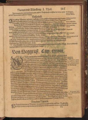 Von Weggraß, Cap. CXXVIII