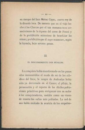 III - El descubrimiento por Huallpa