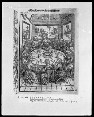 Schatzbehälter oder Schrein der waren reichtümer des heils und ewyger seligkeit genannt — Fig. 47, Abendmahl