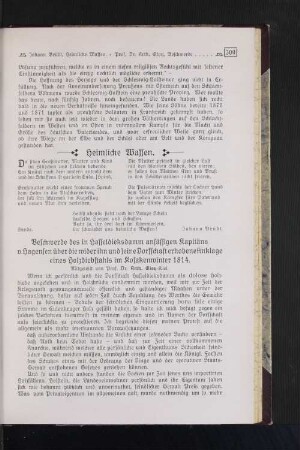 Heimliche Waffen.