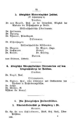 Die Königlichen Universitäten