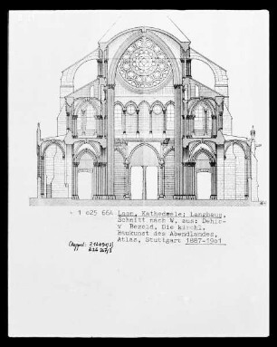 Laon: Kathedrale, Querschnitt