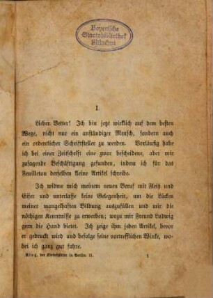 Der Kleinstädter in Berlin : Roman, 2