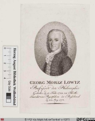 Bildnis Georg Moritz Lowitz