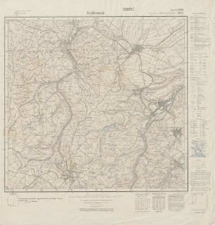 5230 (alte Nr.: 3057) Gräfenroda, Meßtischblatt (4cm - Karte)