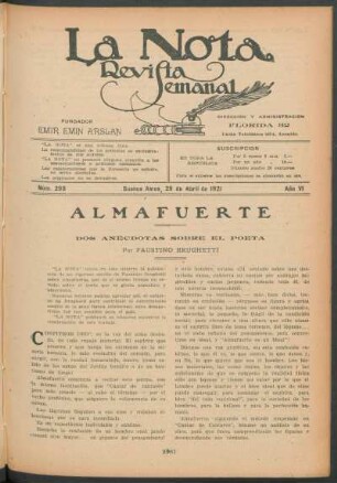 Almafuerte : Dos anécdotas sobre el poeta