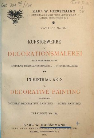 Katalog. 134. 1894