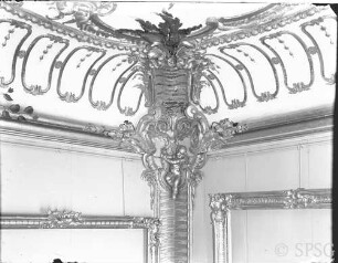 Potsdam, Neues Palais, Friedrich-Wohnung, Blaue Kammer, R.: 179, Decke, Nordwestecke.