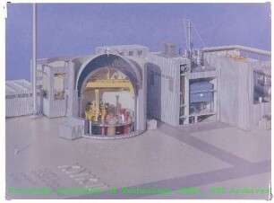 Modell der Kompakten Natriumgekühlten Kernenergieanlage II (KNK II)
