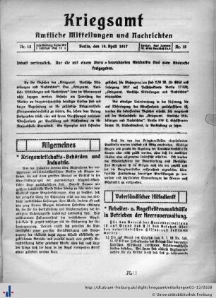 Nr. 13, 19.04.1917