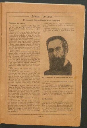 Delitos famosos : El caso del descuartizador Raúl Tremblier