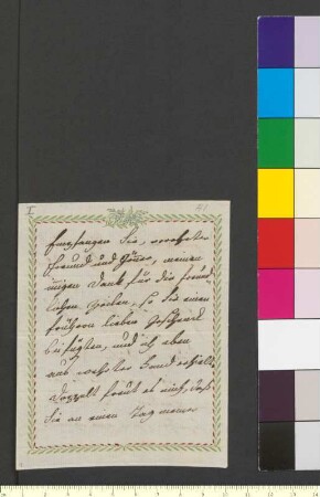 Brief von Egloffstein, Karoline von und zu an Goethe, Johann Wolfgang von
