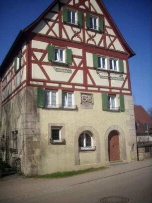 Großharbach - Landturm (verändert) über Giebelseite