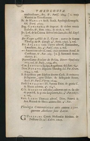 72-77, Theologia Contemplativa ante annum 1500. - Tractatus morales institutiones Christiane.
