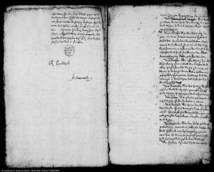 Fragmente aus der Appellationssache an das Reichskammergericht gegen Kurmainz