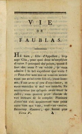 Vie Du Chevalier De Faublas, 5