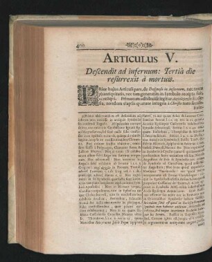 Articulus V. Descendit ad infernum: Tertia die resurrexit a mortuis