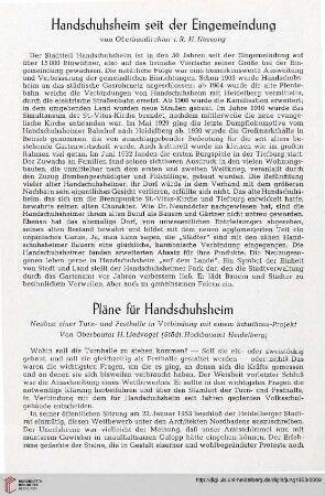 Pläne für Handschuhsheim