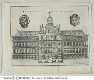 Antwerpen, Rathaus, Fassade - La Maison de Ville D'Anvers