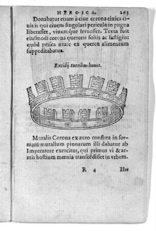 Excidij turribus honos.