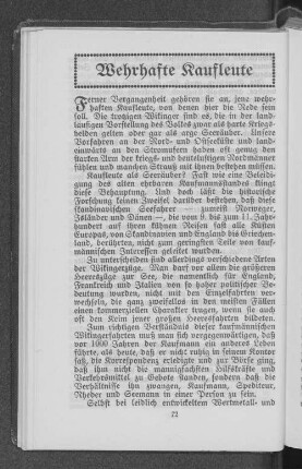 Wehrhafte Kaufleute