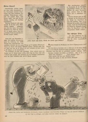 "Hallo, komm auch herein, Mutti" "Sehen Sie, Ladies und Gentlemen, ich brauche diesem harmlosen amerikanischen Bürger nur fest mit dem Weißbuch auf den Kopf zu schlagen"