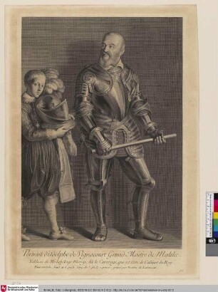 Portrait d'Adolphe de Vignacourt Grand Maître de Malthe