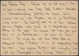 Evelin Faltis (1890-1937) Nachlass: Briefe von Winifred Wagner an Evelin Faltis - BSB Ana 526.A.II. Wagner, Winifred