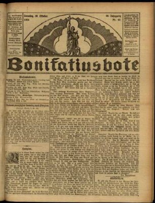 Ausgabe vom Sonntag, den 28. Oktober 1923.