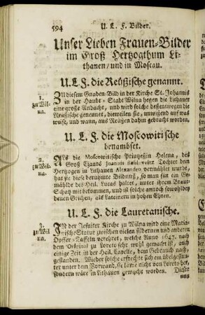 Unser Liebe Frauen-Bilder im Groß Herzogthum Lithauen / und in Moscau.