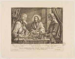 Christus mit den Jüngern in Emmaus