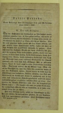 Dritte Periode. Vom Anfange der Kreuzzüge bis zur Reformation, 1095 - 1517