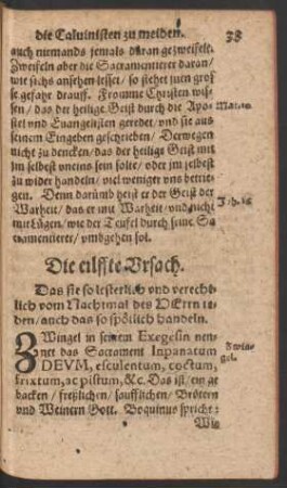 Die eilffte Ursach.