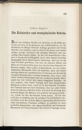 Achtes Kapitel. Kölnische und westphälische Schule.