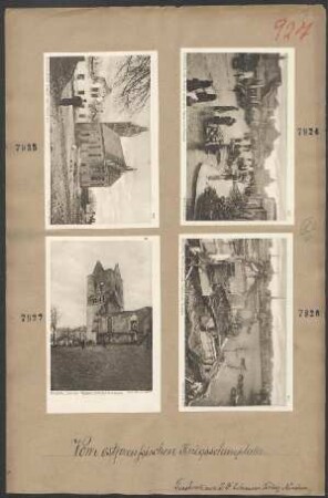Ortelsburg, Markt nach dem Abzug der Russen