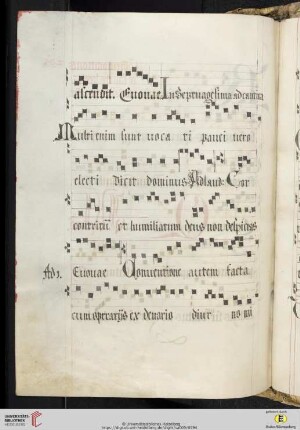 Antiphonen für die Sonntage Septuagesima bis Quinquagesima