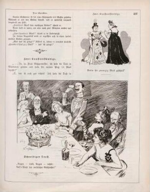 "Zwei Kunstverständige" "Schneidiger Toast"