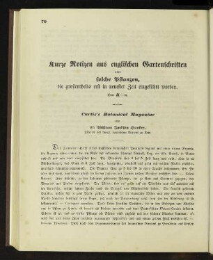 Kurze Notizen aus englischen Gartenschriften