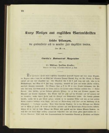 Kurze Notizen aus englischen Gartenschriften