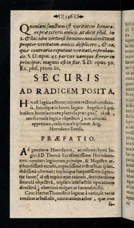 346-411, Securis Ad Radicem Posita