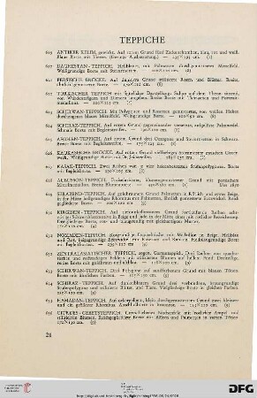 Teppiche (Nr. 619-636)